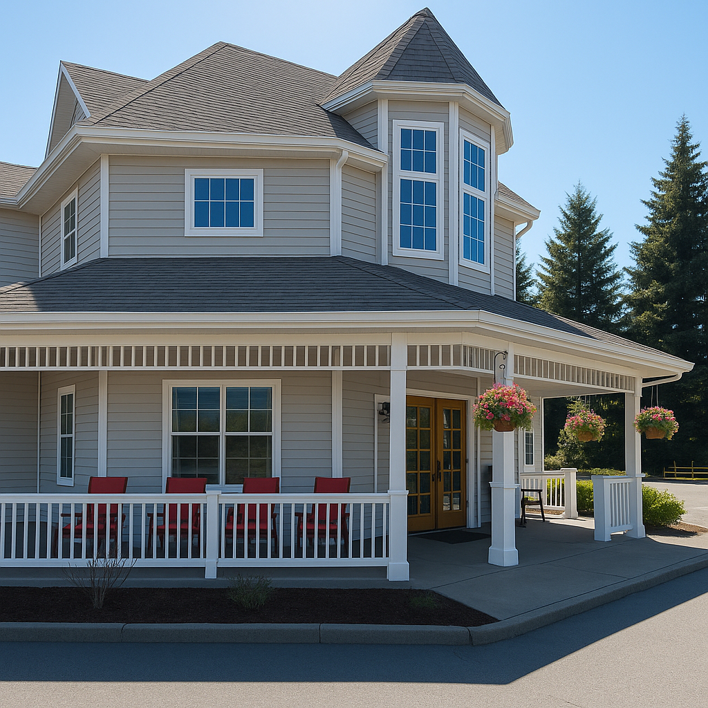 exterior shot of redwood terrace assisted living